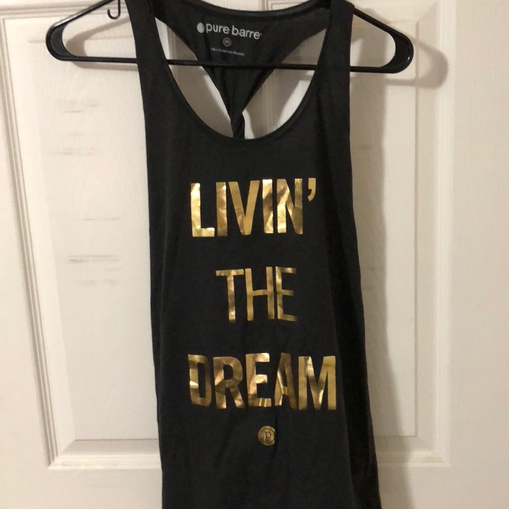 Pure Barre twisted back tank. Sz M